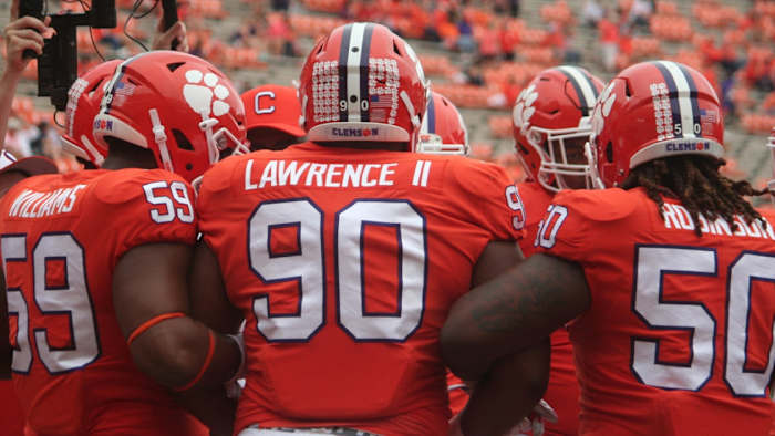 Dexter Lawrence was named a First Team All-American during his time at Clemson. (credit: Clemson Athletics)